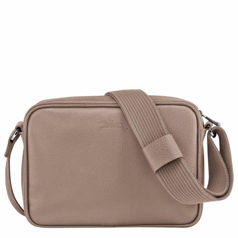 Leather Bags Longchamp Men Le Foulonné S Camera Bag Turtledove - Leather Turtledove - Image 3