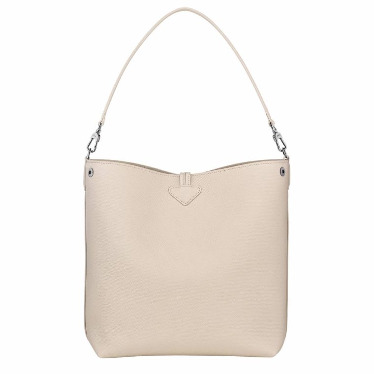 Leather Bags Longchamp Paper Le Roseau M Shoulder Bag Paper - Leather Women - Image 4