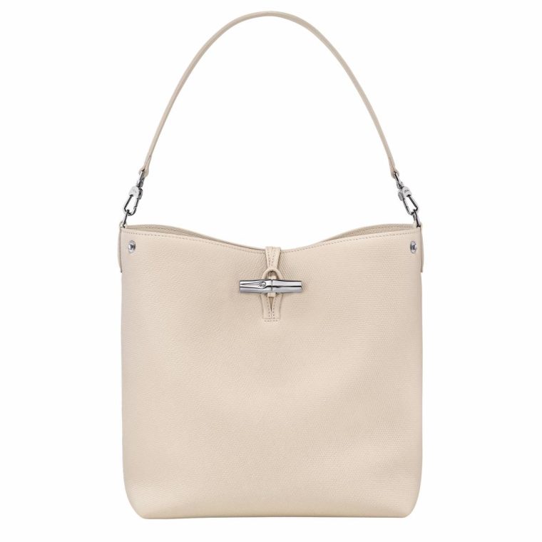 Leather Bags Longchamp Paper Le Roseau M Shoulder Bag Paper - Leather Women