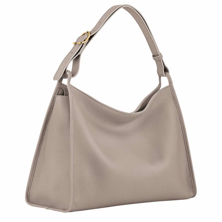 Leather Bags Longchamp Turtledove Women Le Foulonné Xl Shoulder Bag Turtledove - Leather - Image 2