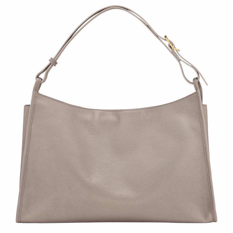 Leather Bags Longchamp Turtledove Women Le Foulonné Xl Shoulder Bag Turtledove - Leather - Image 3