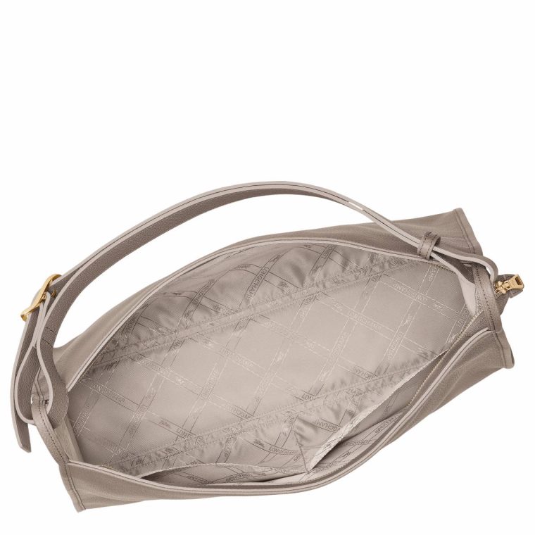 Leather Bags Longchamp Turtledove Women Le Foulonné Xl Shoulder Bag Turtledove - Leather - Image 4