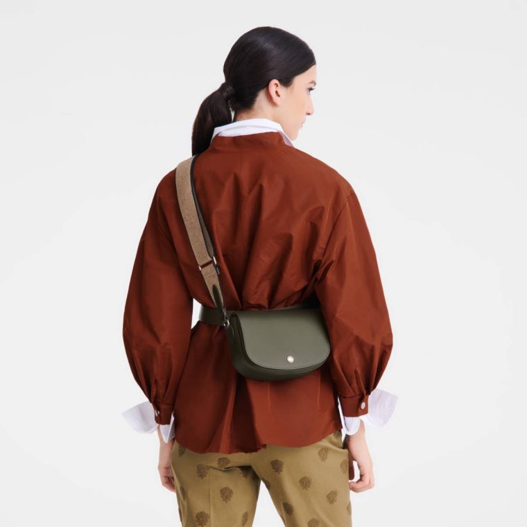 Leather Bags Longchamp Women Khaki Épure S Crossbody Bag Khaki - Leather - Image 2
