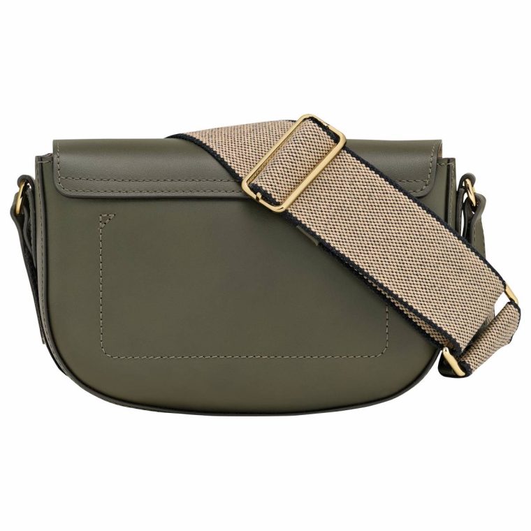 Leather Bags Longchamp Women Khaki Épure S Crossbody Bag Khaki - Leather - Image 4