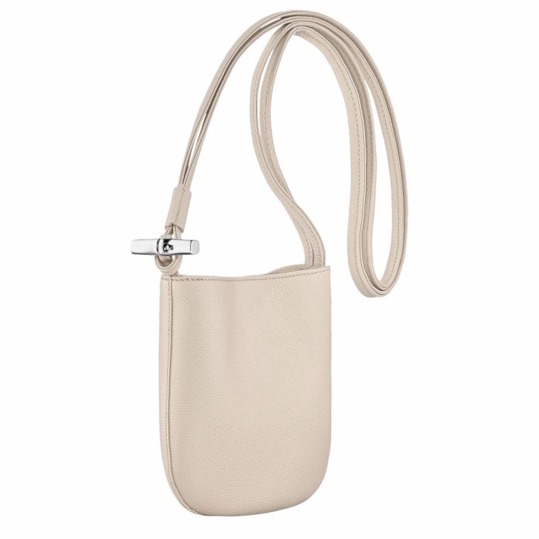 Leather Bags Longchamp Women Le Roseau S Crossbody Bag Paper - Leather Paper - Image 3