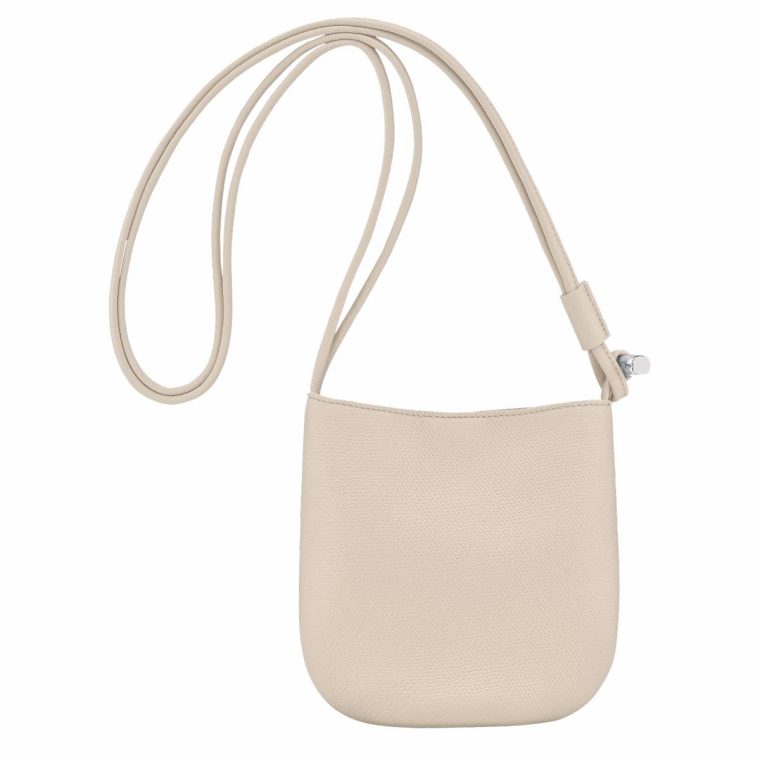 Leather Bags Longchamp Women Le Roseau S Crossbody Bag Paper - Leather Paper - Image 4