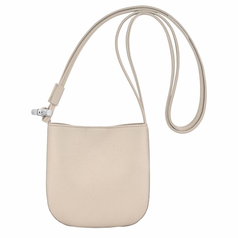 Leather Bags Longchamp Women Le Roseau S Crossbody Bag Paper - Leather Paper