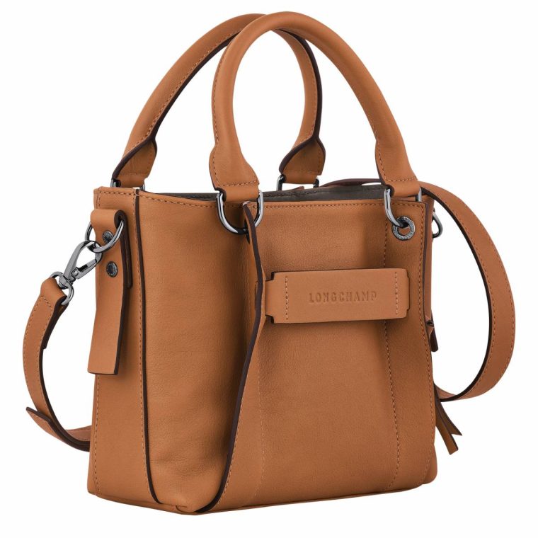 Leather Bags Natural Women Longchamp 3D S Handbag Natural - Leather - Image 3