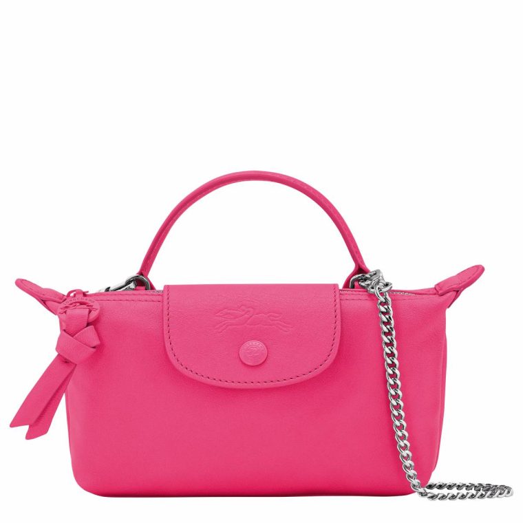 Leather Bags Pink Longchamp Women Le Pliage Xtra Xs Pouch Pink - Leather
