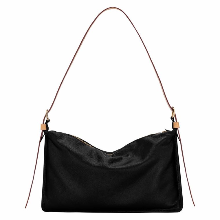 Leather Bags Smoothie M Crossbody Bag Black - Leather Longchamp Women Black - Image 4