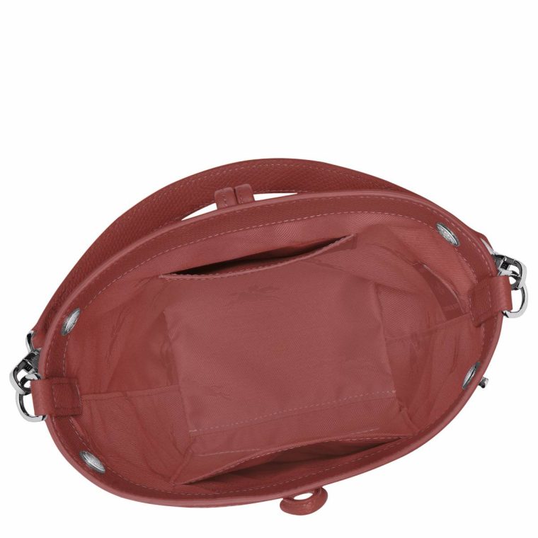 Leather Bags Women Chestnut Longchamp Le Roseau Xs Bucket Bag Chestnut - Leather - Image 5