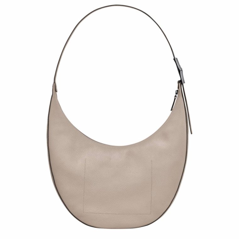 Leather Bags Women Clay Le Roseau Essential L Crossbody Bag Clay - Leather Longchamp - Image 4