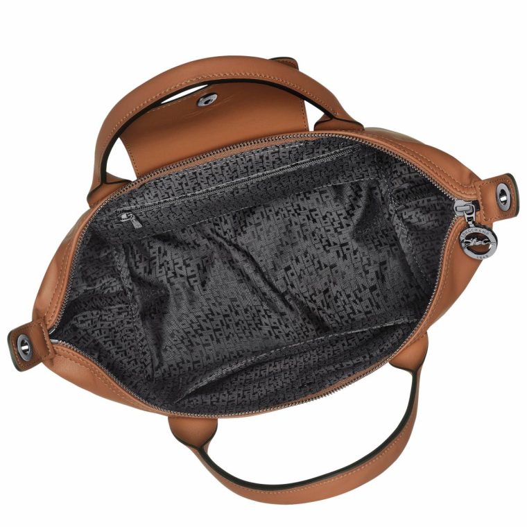 Leather Bags Women Longchamp Cognac Le Pliage Xtra S Handbag Cognac - Leather - Image 5