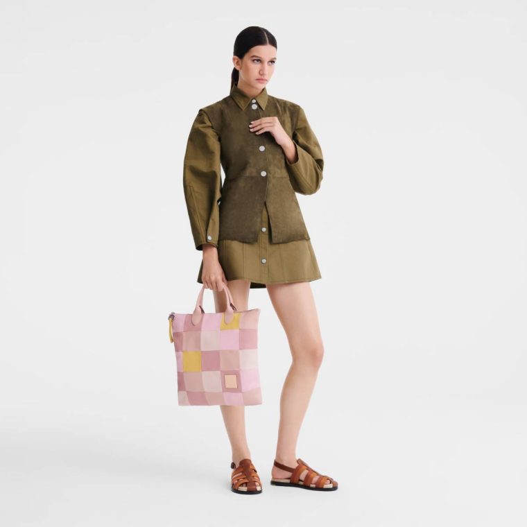 Leather Bags Women Longchamp Re-Play L Handbag Ballerina - Leather Ballerina - Image 2