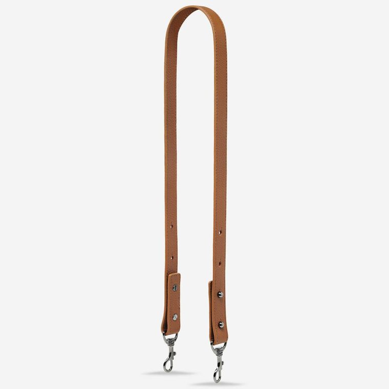 Leather Strap Medium - Camel Camel Status Anxiety Women Bag Straps