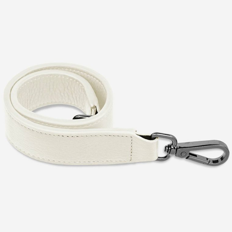 Leather Strap Short - Chalk Chalk Women Bag Straps Status Anxiety - Image 2