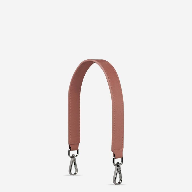 Leather Strap Short - Dusty Rose Status Anxiety Dusty Rose Women Bag Straps