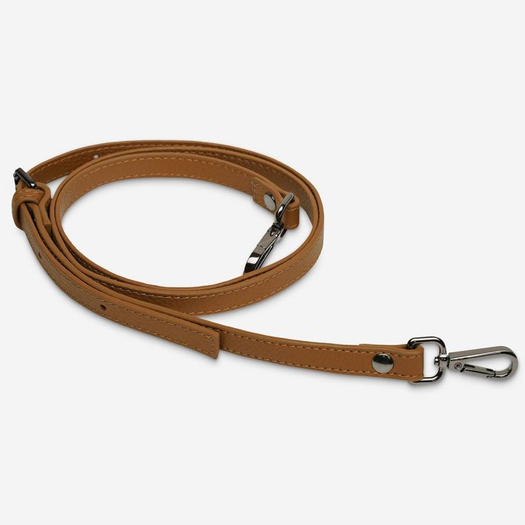 Leather Strap Thin - Camel Camel Status Anxiety Bag Straps Women - Image 2