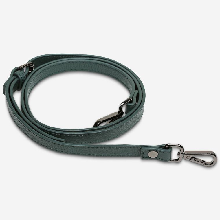 Leather Strap Thin- Green Green Bag Straps Status Anxiety Women - Image 2