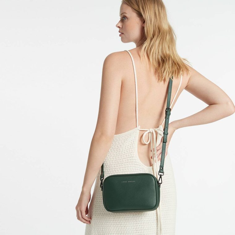 Leather Strap Thin- Green Green Bag Straps Status Anxiety Women - Image 3