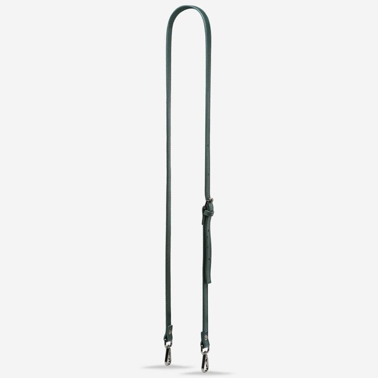 Leather Strap Thin- Green Green Bag Straps Status Anxiety Women