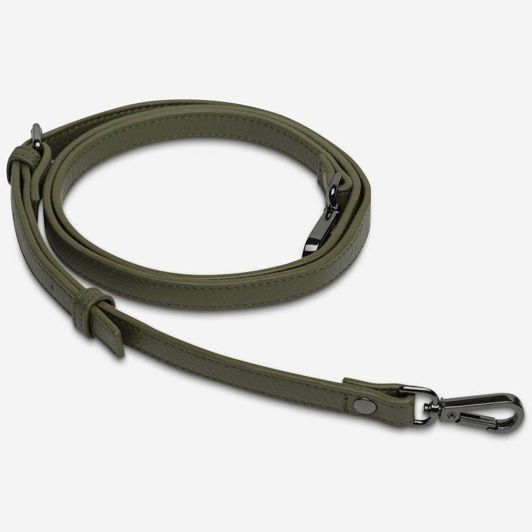 Leather Strap Thin - Khaki Women Bag Straps Status Anxiety Khaki - Image 2