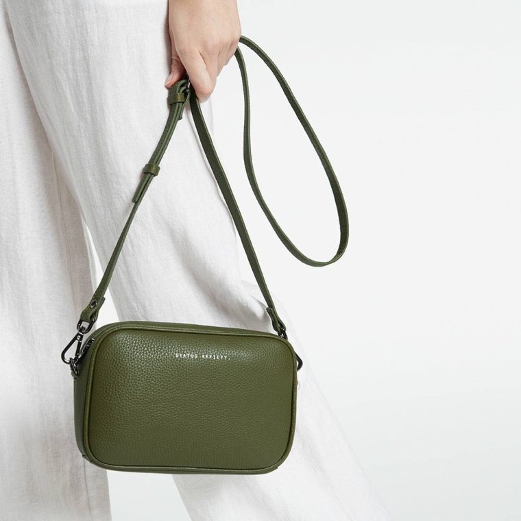 Leather Strap Thin - Khaki Women Bag Straps Status Anxiety Khaki - Image 3