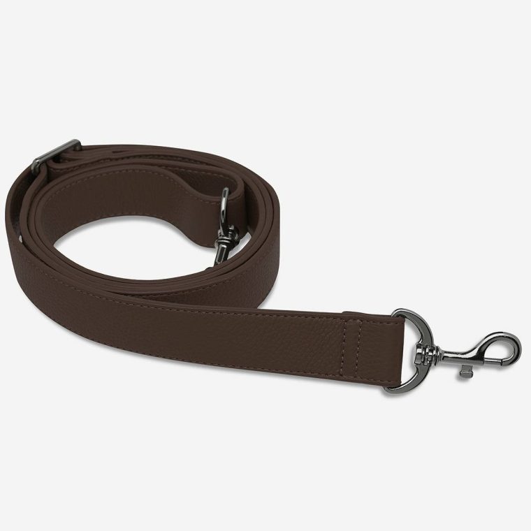Leather Strap Wide - Cocoa Status Anxiety Cocoa Women Bag Straps - Image 2
