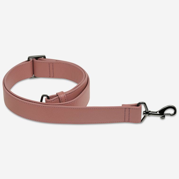 Leather Strap Wide - Dusty Rose Dusty Rose Status Anxiety Women Bag Straps - Image 2