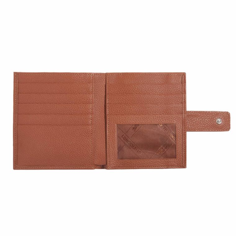 Leather Wallets Longchamp Le Foulonné Compact Wallet Caramel - Leather Caramel Women - Image 2