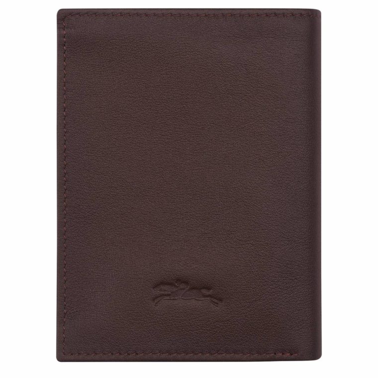 Leather Wallets Mocha Men Longchamp Sur Seine Wallet Mocha - Leather - Image 2