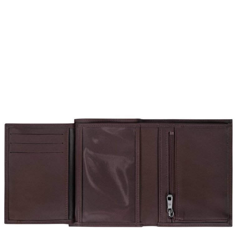 Leather Wallets Mocha Men Longchamp Sur Seine Wallet Mocha - Leather - Image 3