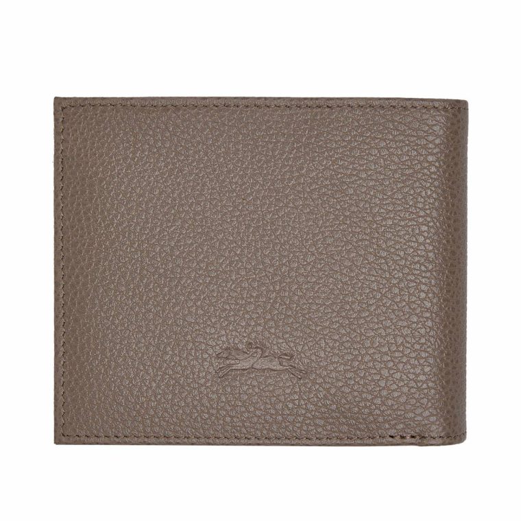 Leather Wallets Turtledove Longchamp Le Foulonné Wallet Turtledove - Leather Women - Image 3