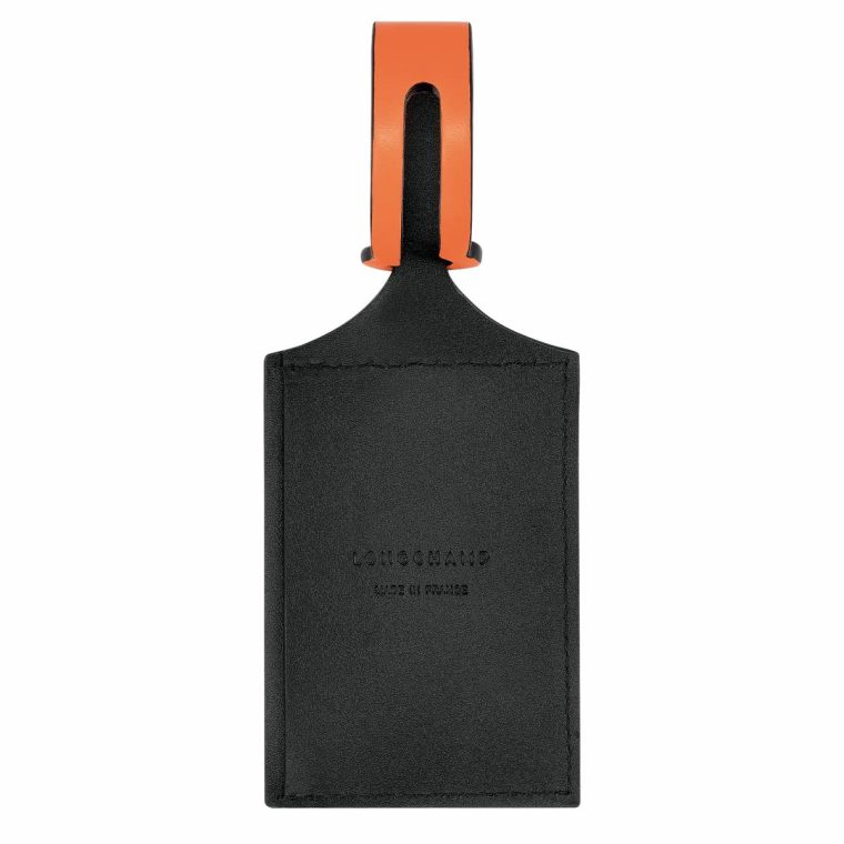 Lgp Travel Luggage Tag Orange - Leather Orange Travel Accessories Longchamp Women - Image 2