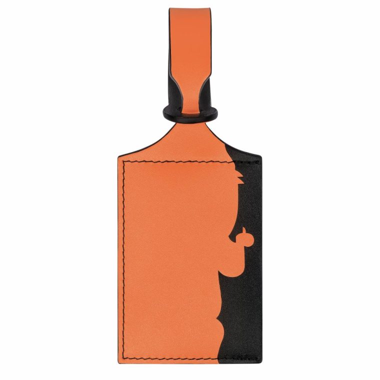 Lgp Travel Luggage Tag Orange - Leather Orange Travel Accessories Longchamp Women