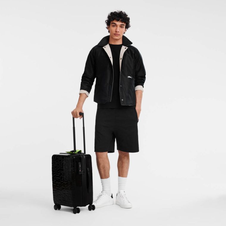 Lgp Travel S Carry-On Black - Polycarbonate Suitcases Black Women Longchamp - Image 2
