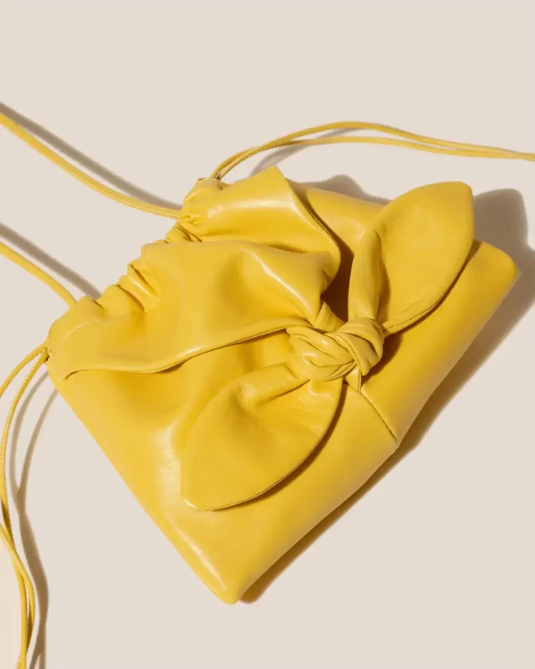 Llaset - Knotted Detail Crossbody Bag Yellow Crossbody Bags Hereu Women - Image 2