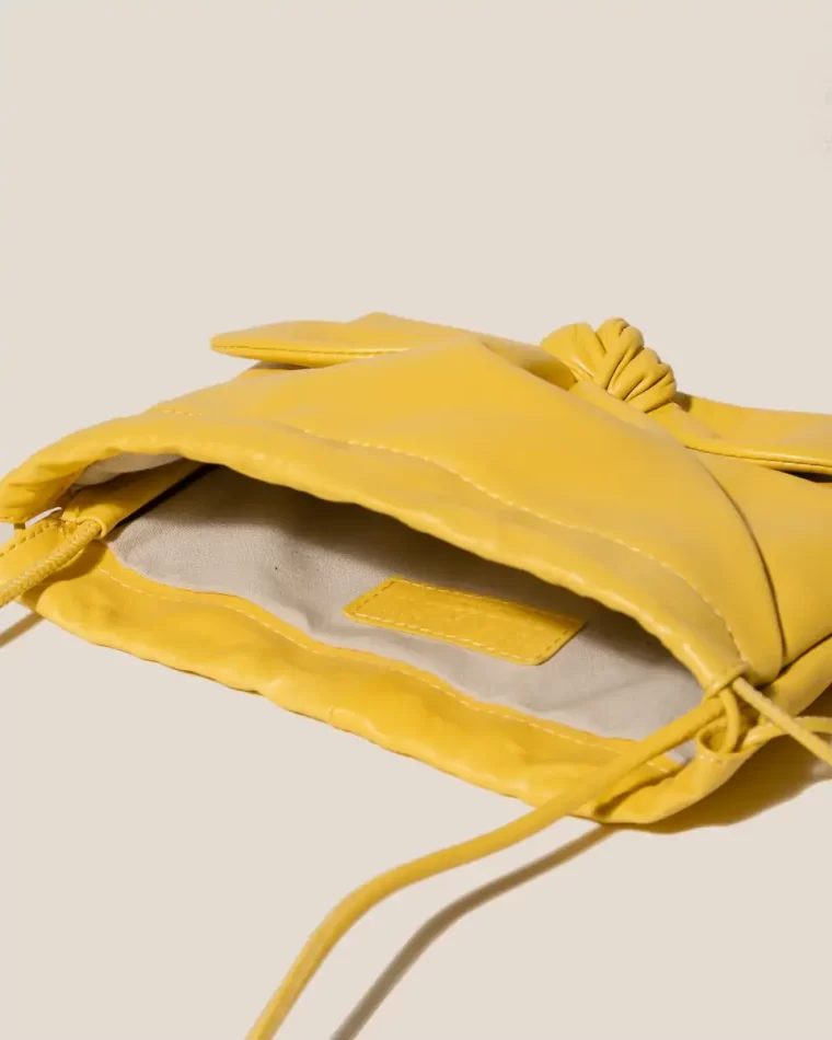 Llaset - Knotted Detail Crossbody Bag Yellow Crossbody Bags Hereu Women - Image 3