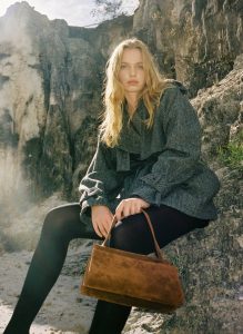 Long Papillon Suede Cognac Women Elleme Papillon Cognac - Image 2