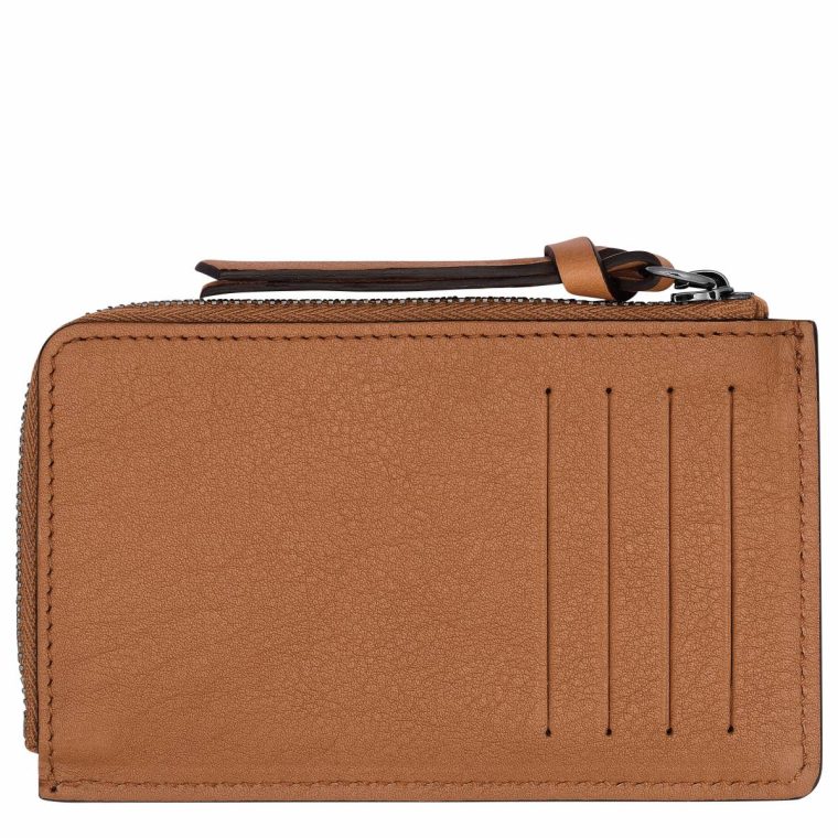 Longchamp 3D Card Holder Natural - Leather Cardholders & Coin Purses Women Natural - Image 2
