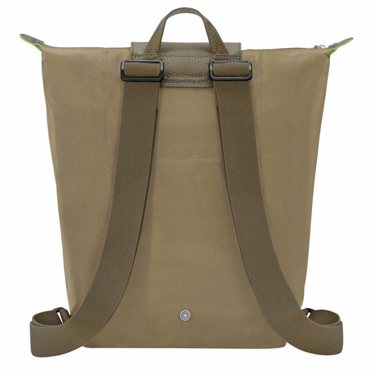 Longchamp Artichoke Backpacks Women Le Pliage Green M Backpack Artichoke - Canvas - Image 3