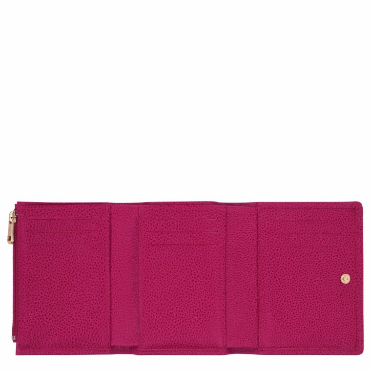 Longchamp Beetroot Women Leather Wallets Le Foulonné Wallet Beetroot - Leather - Image 3