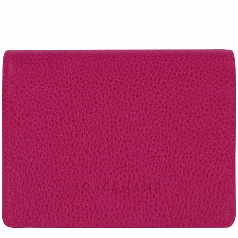 Longchamp Beetroot Women Leather Wallets Le Foulonné Wallet Beetroot - Leather