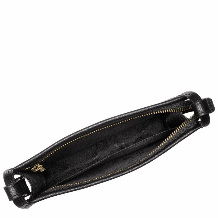 Longchamp Black Women Leather Bags Le Foulonné S Crossbody Bag Black - Leather - Image 5