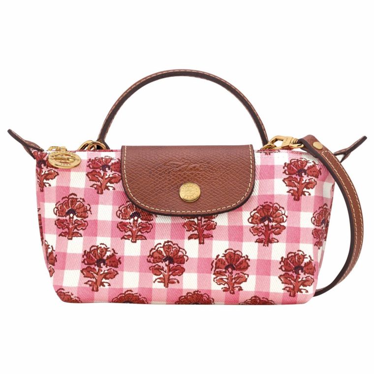 Longchamp Blush Le Pliage Collection Xs Pouch Blush - Canvas Women Mini Bags