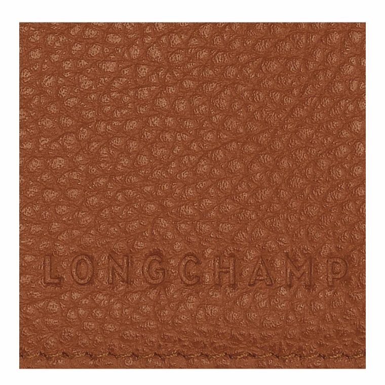 Longchamp Caramel Le Foulonné Passport Cover Caramel - Leather Women Pouches & Cases - Image 4