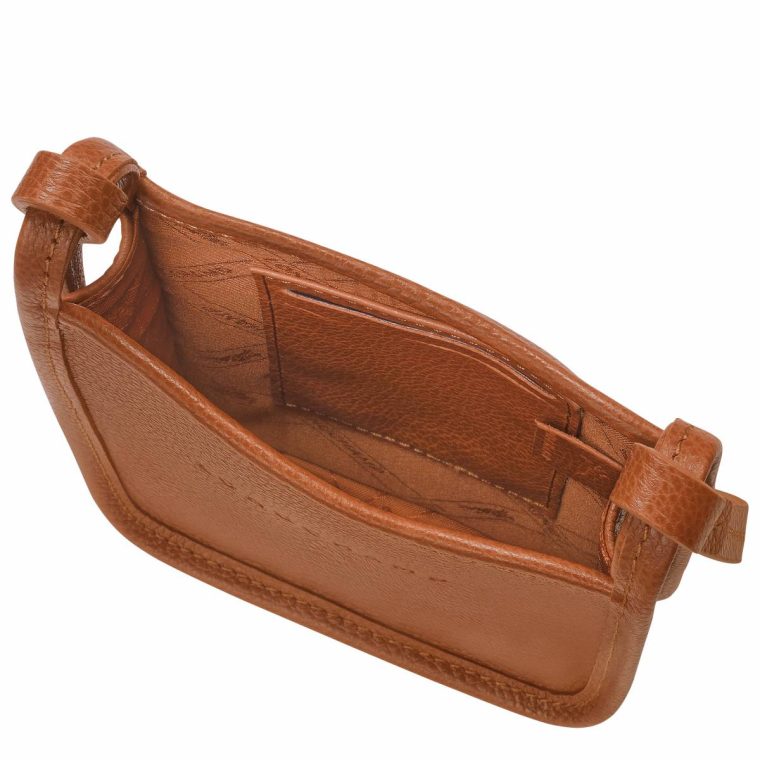 Longchamp Caramel Women Le Foulonné Phone Case Caramel - Leather Phone Cases - Image 5