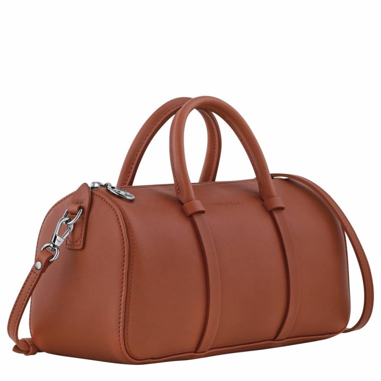 Longchamp Cognac Daylong M Handbag Cognac - Leather Women Leather Bags - Image 3