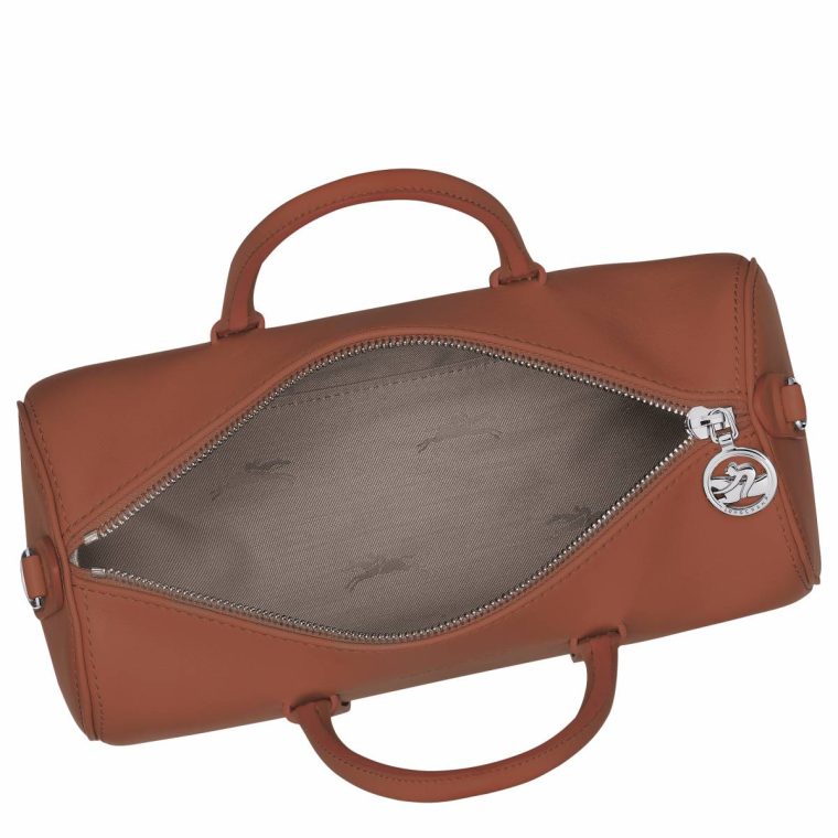 Longchamp Cognac Daylong M Handbag Cognac - Leather Women Leather Bags - Image 5