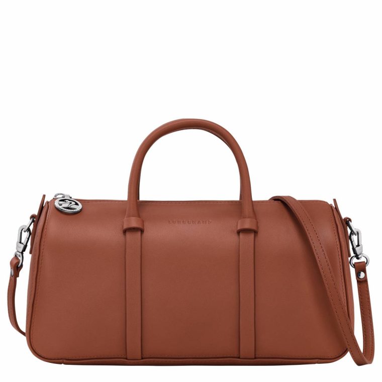 Longchamp Cognac Daylong M Handbag Cognac - Leather Women Leather Bags
